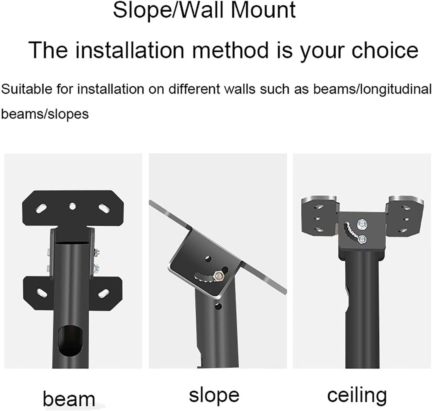 Universal TV Stand Adjustable Ceiling TV Mount Bracket, Tilt Teles Ceiling TV Mount Bracket, Fits 37-85inch TVs, Max 600x400mm, with Loading 176 Lbs