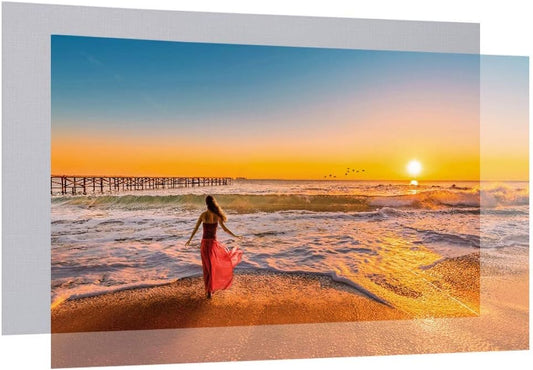 100/120 16:9 Fabric Cloth Screen High Brightness Reflective Projector Screen 3D Foldable Projector Screen(80 inch)
