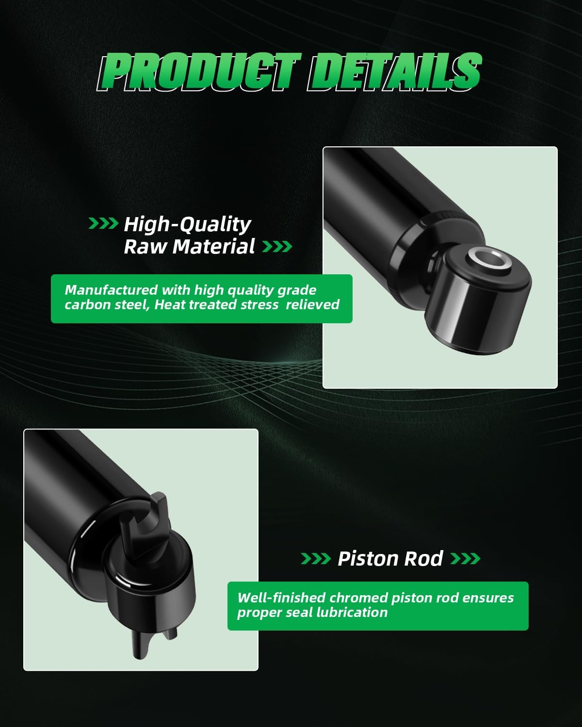 SCITOO Front and Rear Shock Absorbers Struts Compatible with 1997-2006 for Jeep for TJ, 1997-2006 for Jeep for Wrangler, Replace 344435 32196 344403 32306 Automotive Shocks 4PCS