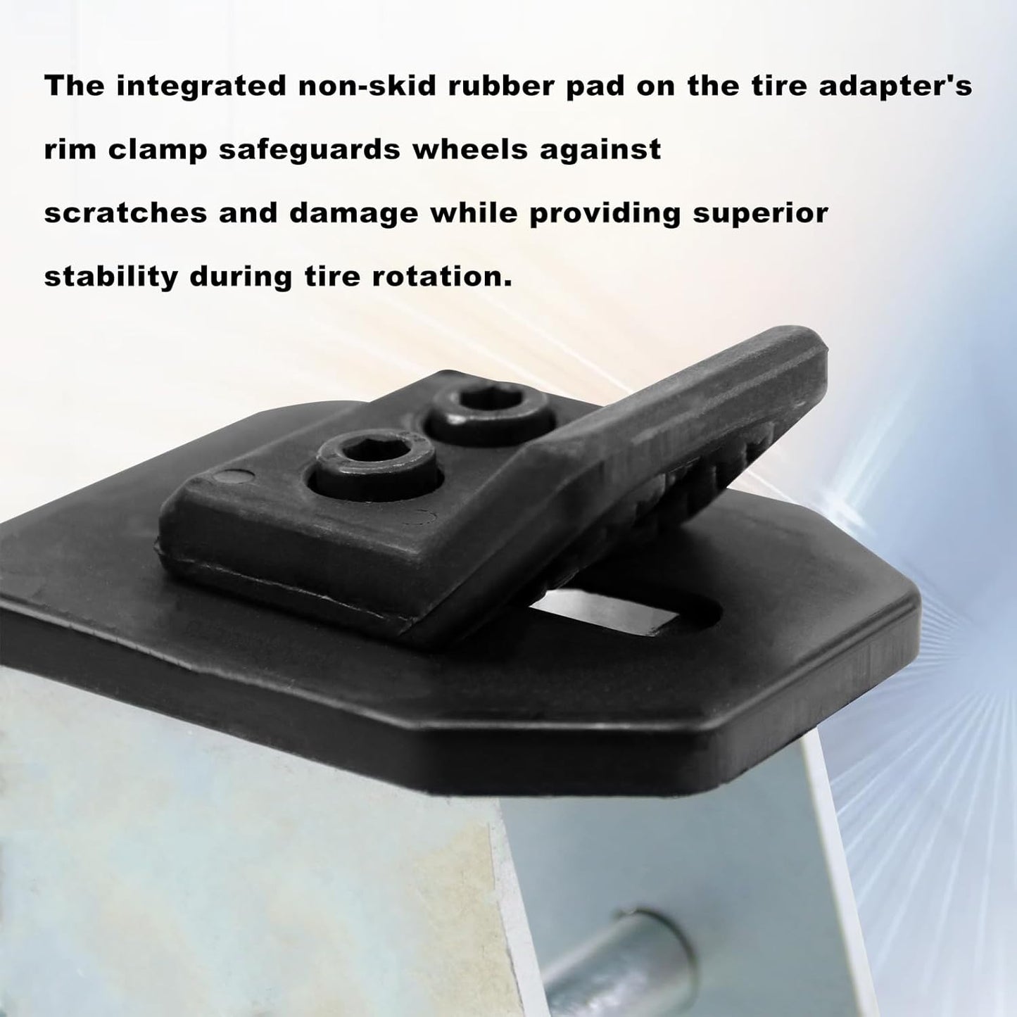 RULLINE 4PCS Tire Changer Adapter with Duck Head Compatible with ATV Motorcycle Tire Metal Tire Adapter Rim Clamp and Mount/Demount Duck Head