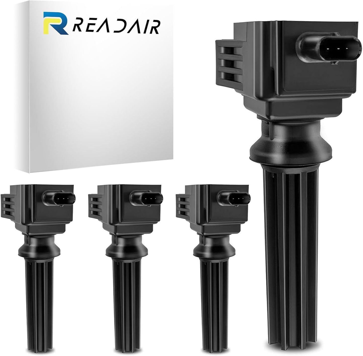 UF575 Ignition Coil & 1675 Double Iridium Spark Plug for Audi A3 A4 A5 A6 Q5 R8 TT RS4 RS5/Volkswagen Jetta Passat Beetle CC Golf GTI Replaces# C1627 07K905715F E1075
