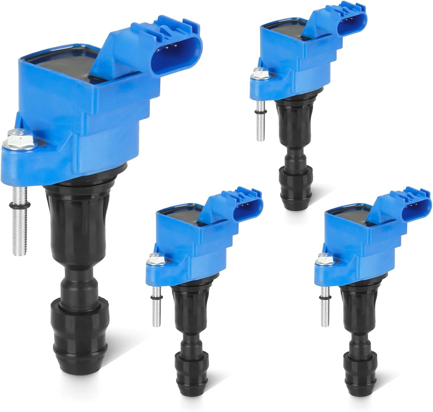 Set of 4 Ignition Coil Pack 2.4L Compatible with Chevy Equinox Cobalt HHR Malibu, Buick LaCrosse Regal Verano, GMC Terrain, Saturn Aura Ion Sky, Pontiac G5 G6 Solstice Replace UF491 C1552