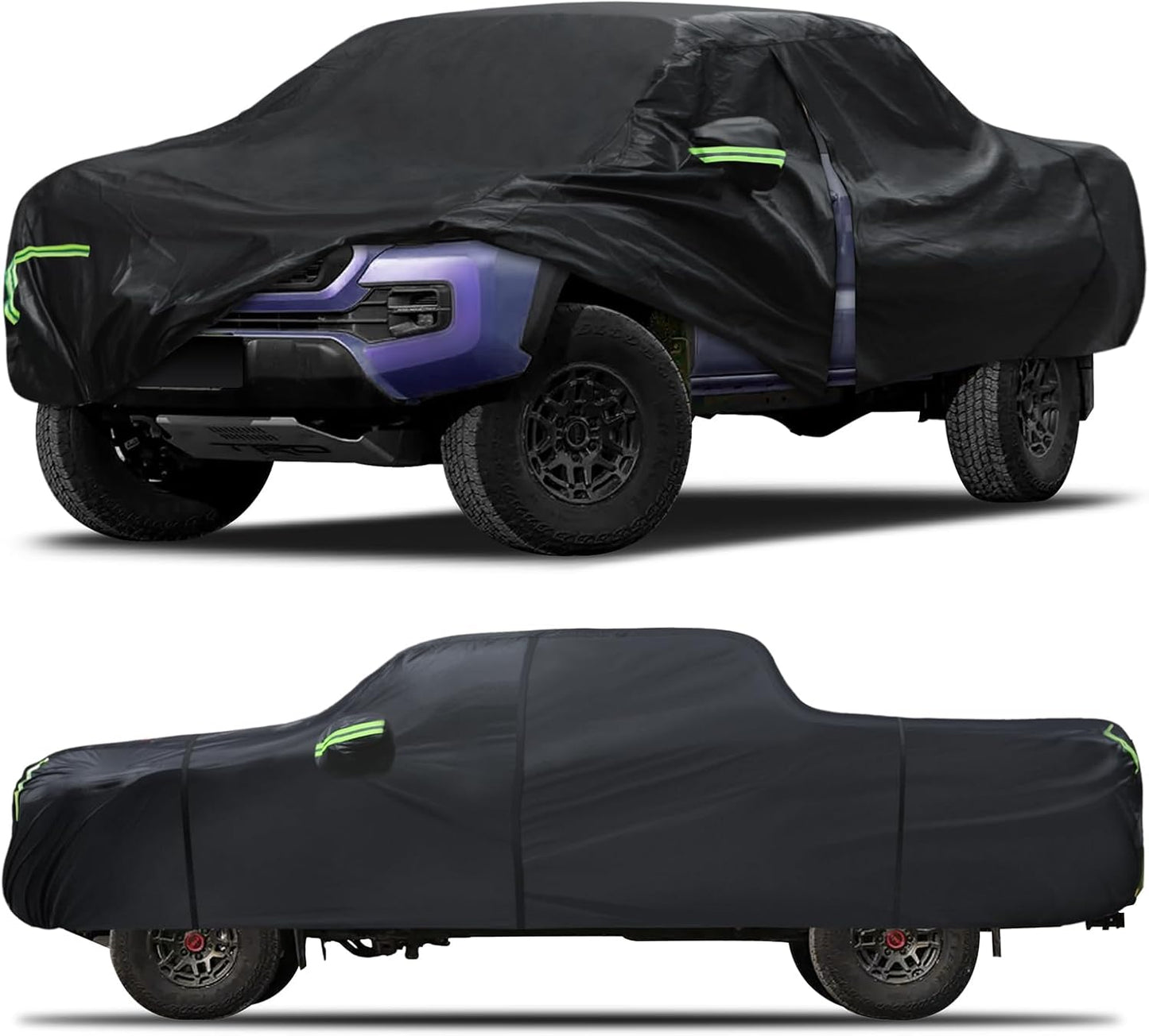 Car Cover Custom Fit for Dodge Challenger 2008-2023,6 Layers Truck Cover Waterproof All Weather for Automobiles,Outdoor Full Exterior Cover,Rain, Sun, Wind Protection,Black