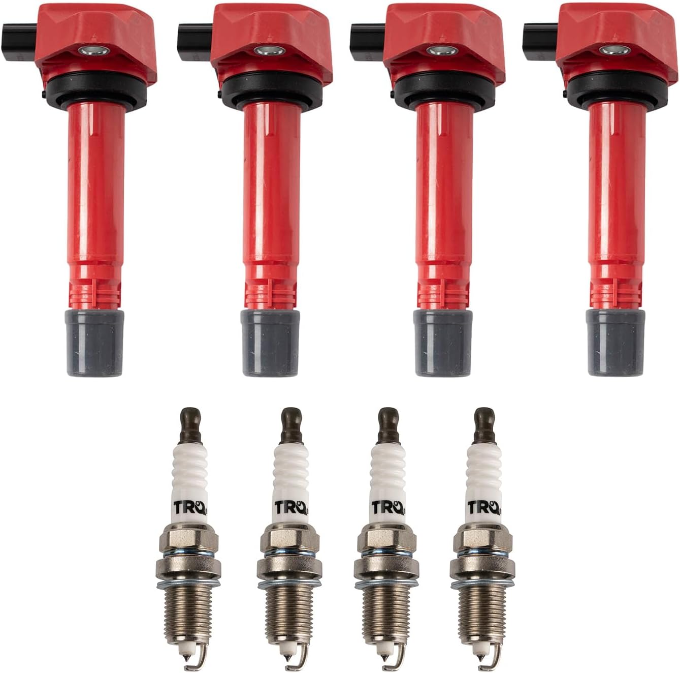 TRQ Ignition Kit Ignition Coil Spark Plugs Compatible with 92-01 Ford 91-97 Lincoln Mercury