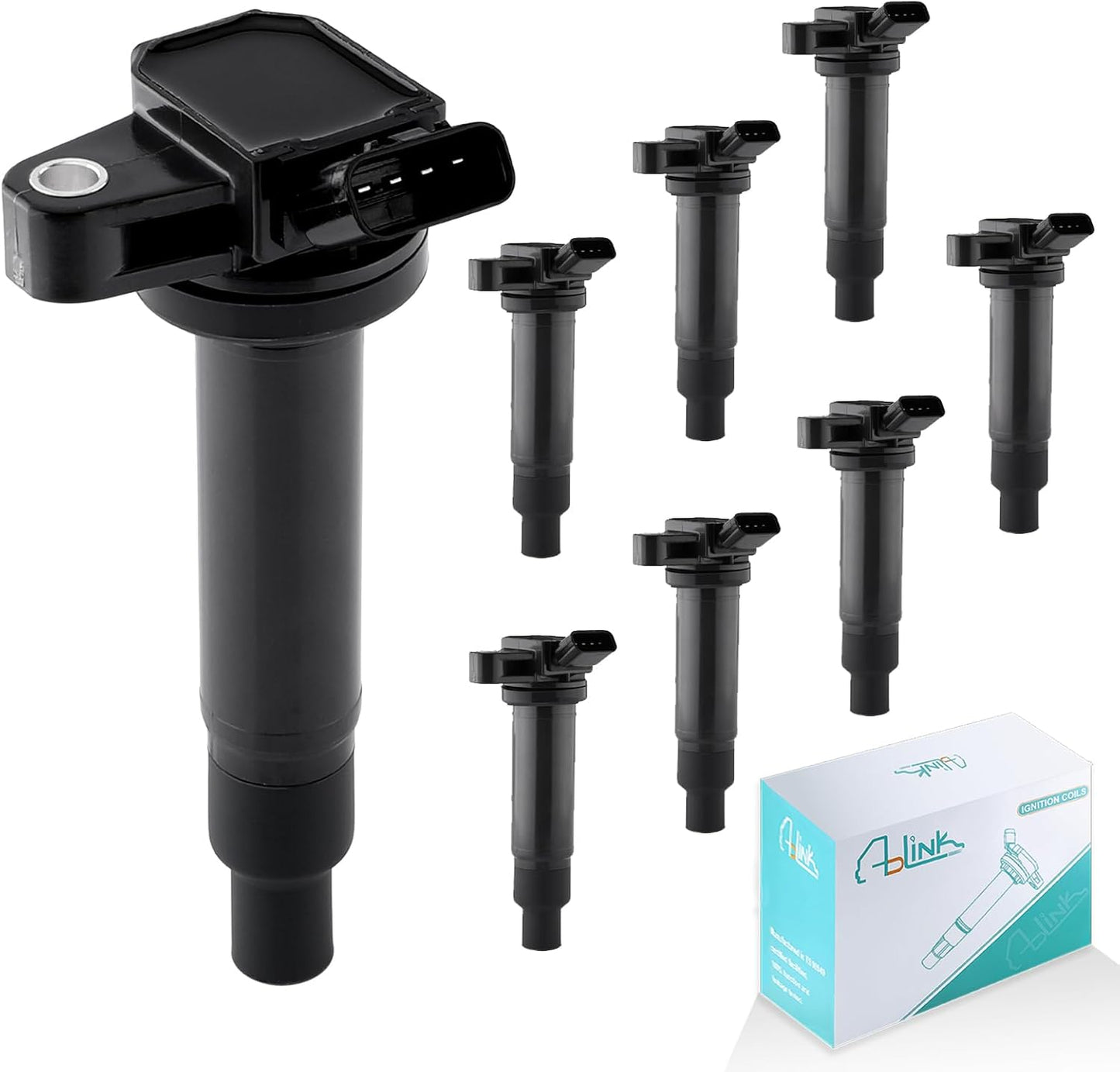 UF270 Set of 8 Ignition Coil Pack 3.7L 3.9L 4.7L For Jeep Commander Grand Cherokee Liberty,for Dodge Ram 1500 Dakota Durango Nitro,Chrysler Aspen,Mitsubishi Raider V6 V8 UF297 UF399