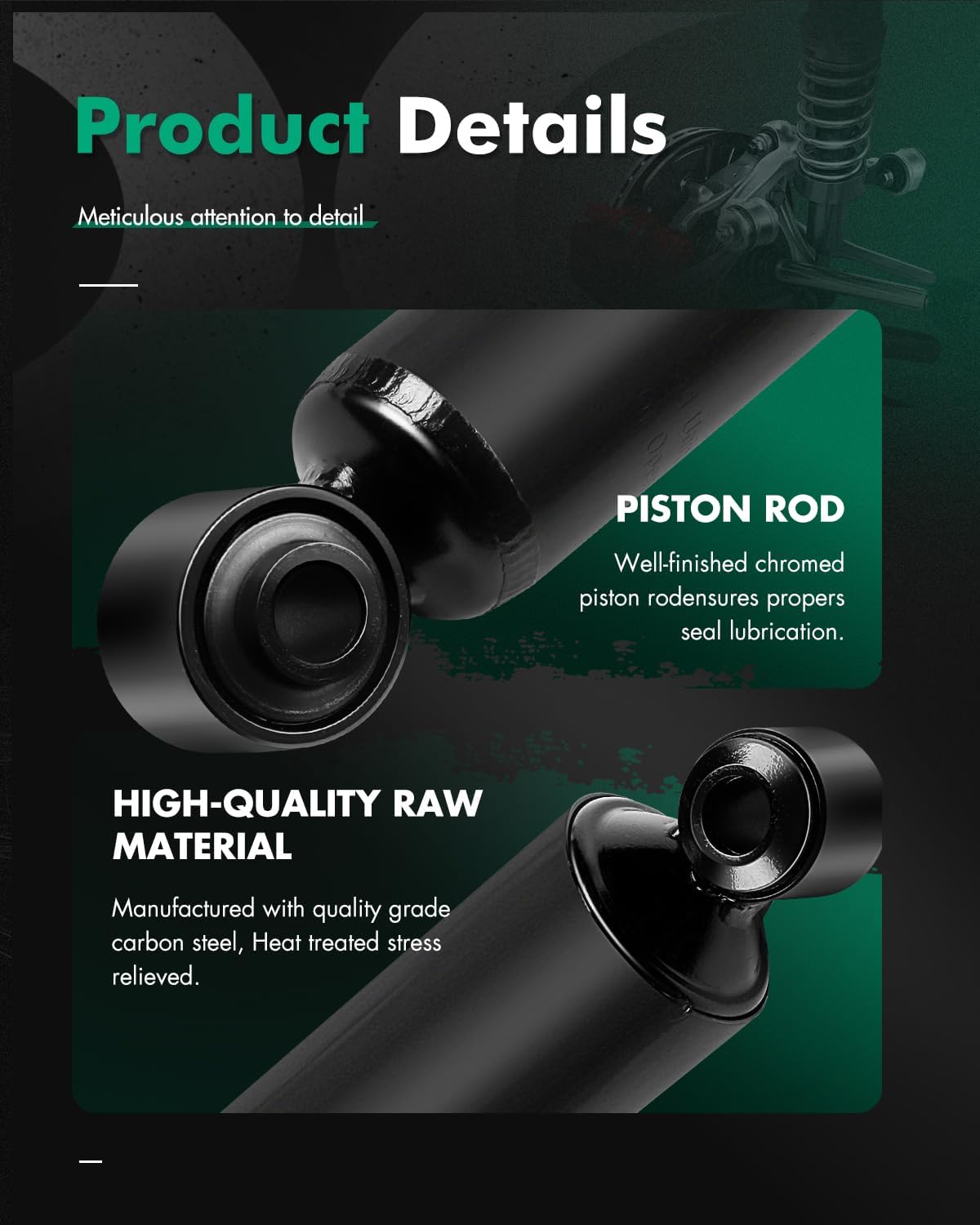 SCITOO - Rear Shock Absorber for Nissan Fits 2005-2018 for Nissan Frontier,2009-2012 for Suzuki Equator Shocks 345067 Struts - 2Pc Set
