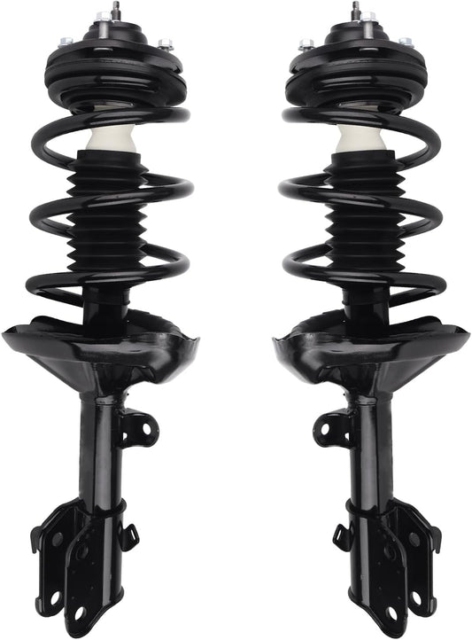 Autoround Front Complete Shock Absorber 172537 172536 Compatible with Honda Odyssey 2005 2006 2007, Left & Right Struts with Coil Spring Assembly