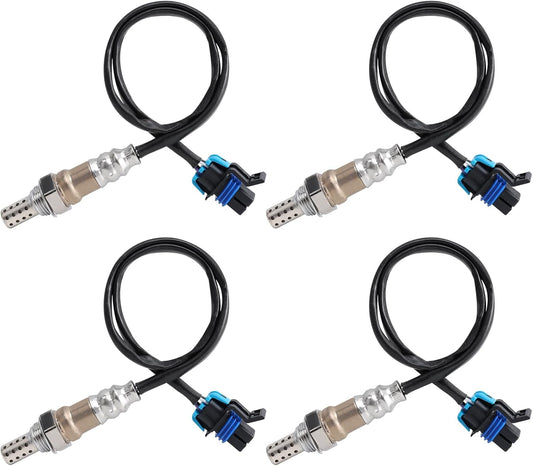 4Pcs Upstream and Downstream Oxygen O2 Sensor for 12-17 Enclave,13-18 XTS,12-16 Caprice,15-16 Colorado,14-18 Impala,12-17 Traverse,12-16 Acadia,15-16 Canyon 3.6L.OE#234-4566 234-4565