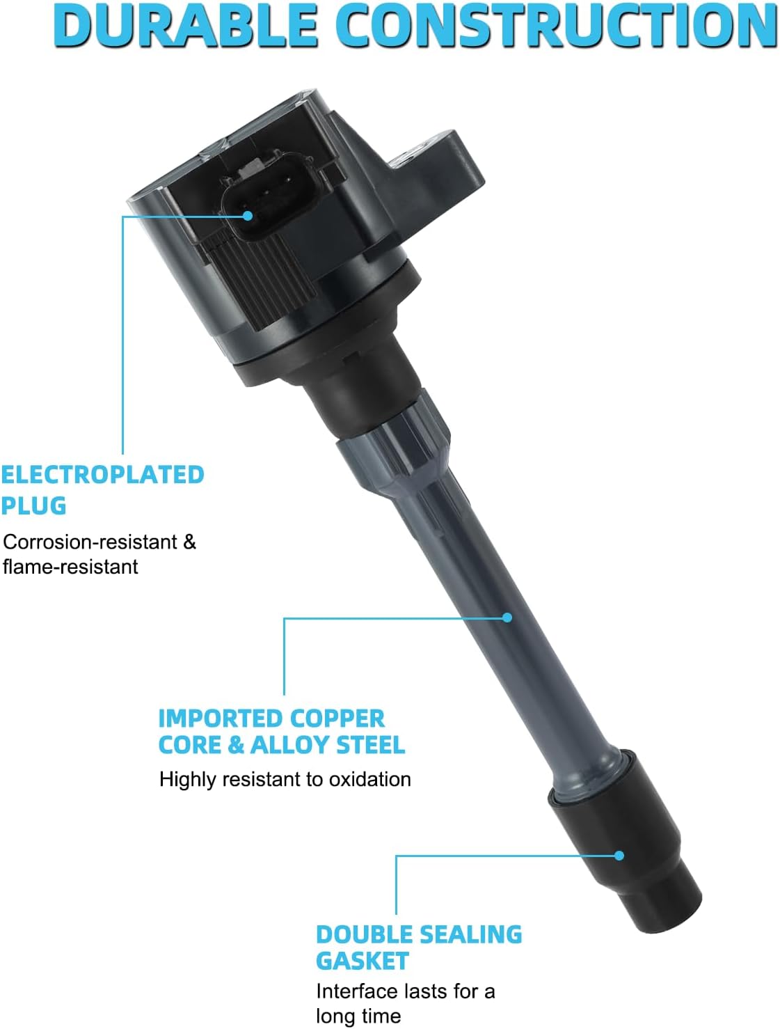 Set of 4 UF749 Ignition Coil Pack & Iridium Spark Plug For Honda Civic 2.0L 2016-2020,For Honda Fit 1.5L 2015-2019,Replace # CM11121A 305205R0013 305205R0003 3052059B013