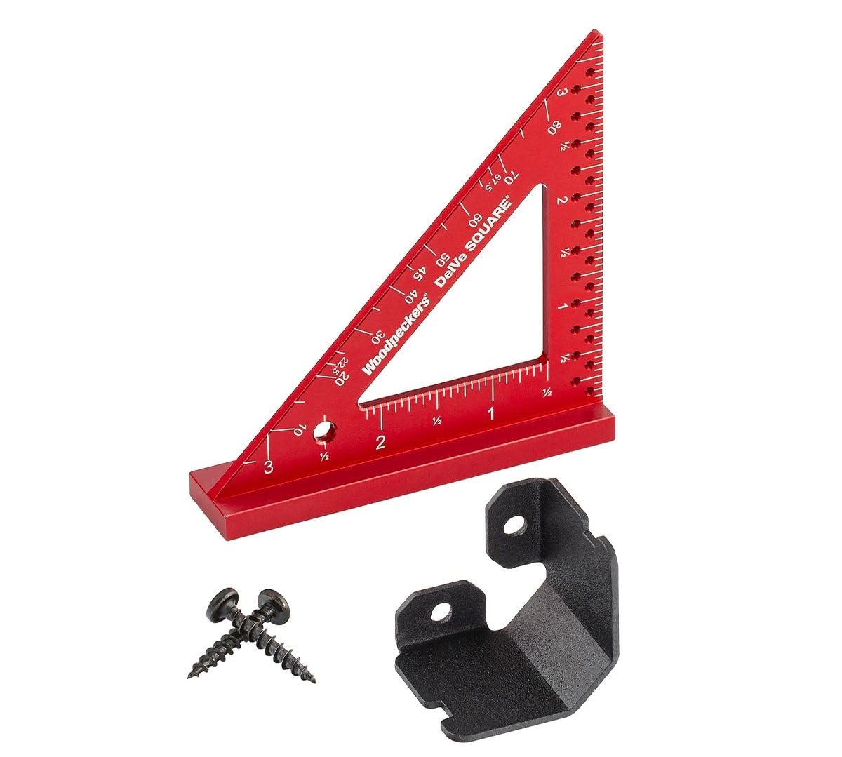 Woodpeckers Delve Square, 10-in-1 Woodworking Layout Tool, 6 Inch, Stainless Steel, Feature Packed Carpenter Square