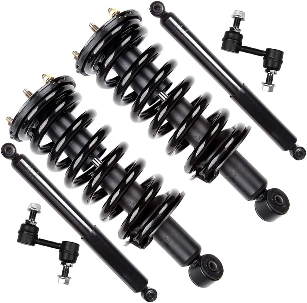 SCITOO Struts Shock suspension kit for 2004 2005 2006 2007 2008 2009 2010 2011 2012 2013 2014 2015 for Nissan Titan Front Strut Spring Assembly Rear shock absorber Stabilizer Bar Link 6 Pcs,171358