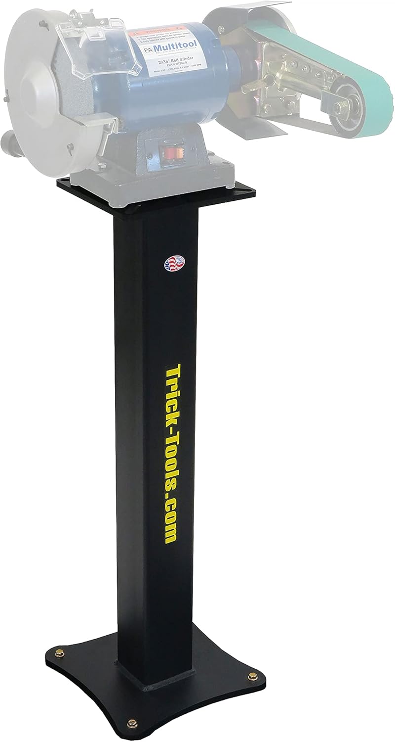 Trick-Tools Versa-Mount Heavy-Duty Vise and Grinder Floor Pedestal, Made in the USA