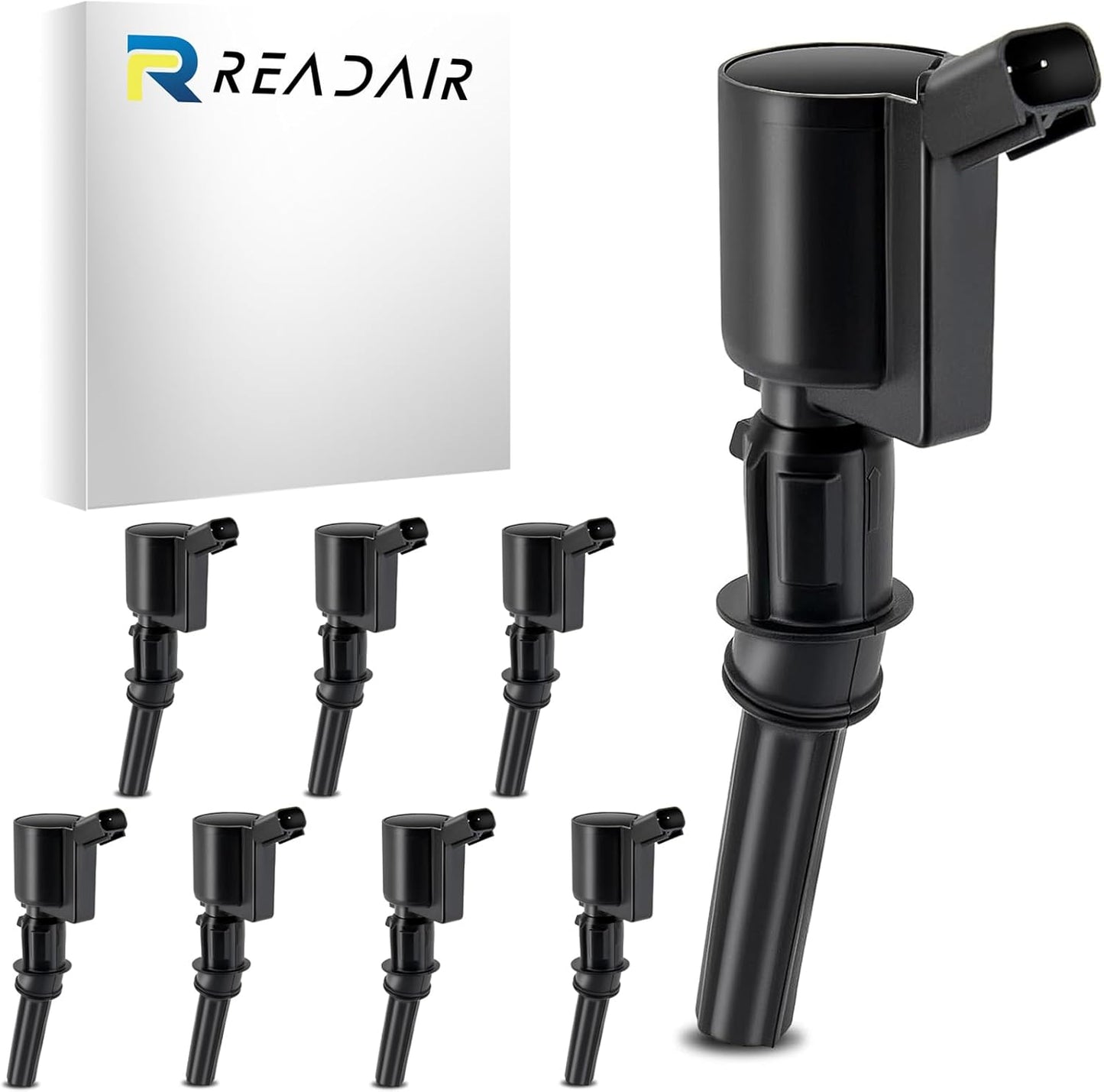 UF575 Ignition Coil & 1675 Double Iridium Spark Plug for Audi A3 A4 A5 A6 Q5 R8 TT RS4 RS5/Volkswagen Jetta Passat Beetle CC Golf GTI Replaces# C1627 07K905715F E1075