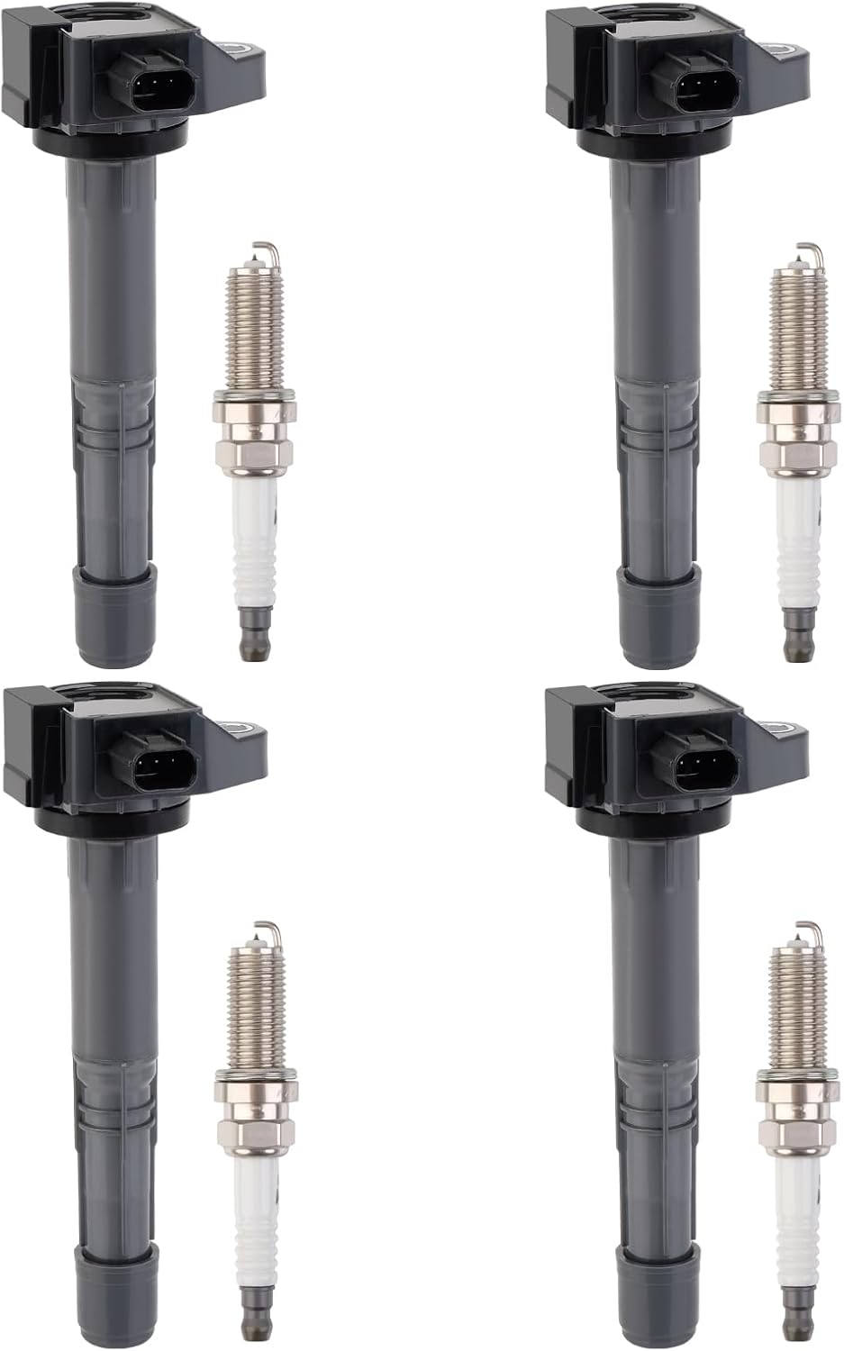 Set of 6 Ignition Coils Pack UF569 and Iridium Spark Plug 90117 compatible with GMC Acadia Canyon Terrain Chevy Caprice Colorado Equinox Malibu Cadillac ATS CTS Buick Pontiac Saturn Suzuki