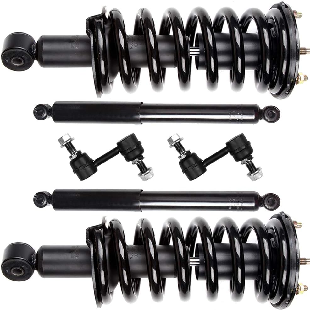 SCITOO Struts Shock suspension kit for 2004 2005 2006 2007 2008 2009 2010 2011 2012 2013 2014 2015 for Nissan Titan Front Strut Spring Assembly Rear shock absorber Stabilizer Bar Link 6 Pcs,171358