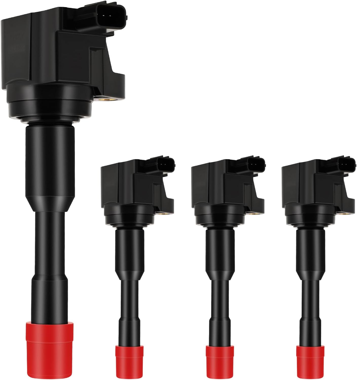 SCITOO ignition coils 4+Spark Plugs 4 4pcs Replacement for P-assat 1.8L 2001-2005,for J-etta 1.8L 2001 2002 2003 2004 2005,for A-udi A4 1.8L 2001-2007 Replace UF411 UF-437, UF-580, CO044