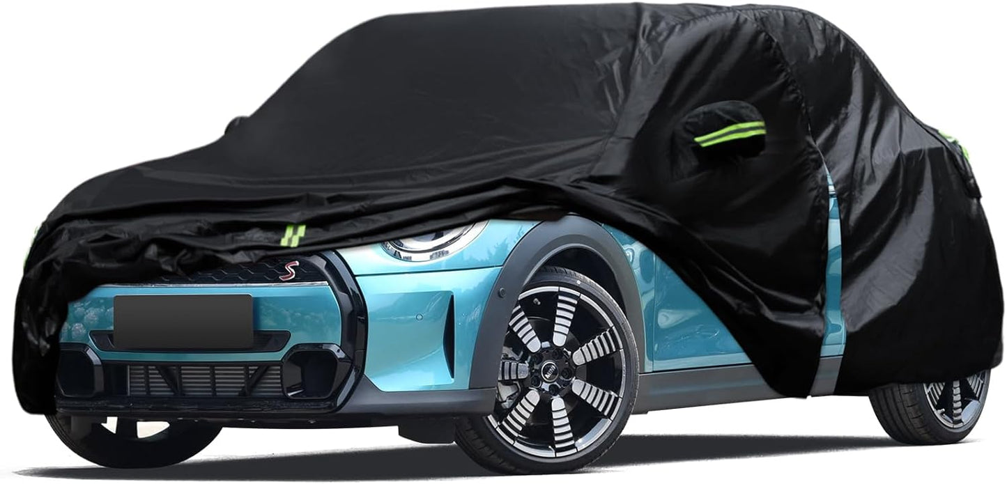 Car Cover Custom Fit for Ford Mustang 1994-2025, for Chevy Camaro 2010-2025, Waterproof All Weather Full Exterior Cover Rain Hail Sun Protector Car Cover with Door Zipper