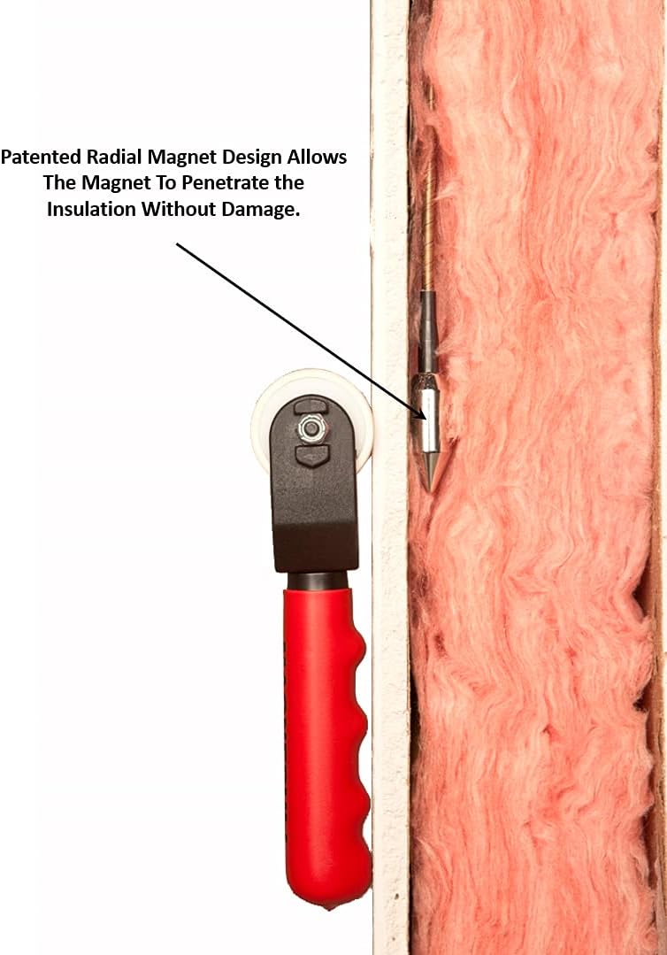 XP1000-MC-XR-1 Magnetic Wire Puller for Electrical Tools W/Flexible Steel Leader & Magnespot Reference Point Locator for Locating Drill Spots Through Walls or Floors