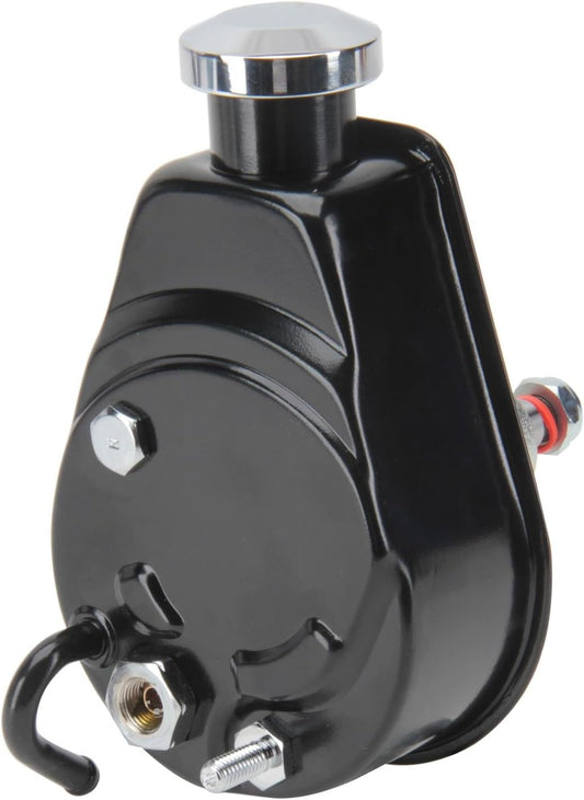 Tuff Stuff Power Steering Pump, Saginaw, 3 gpm, 1200 psi, Steel, Black Powder Coat, Universal, Each