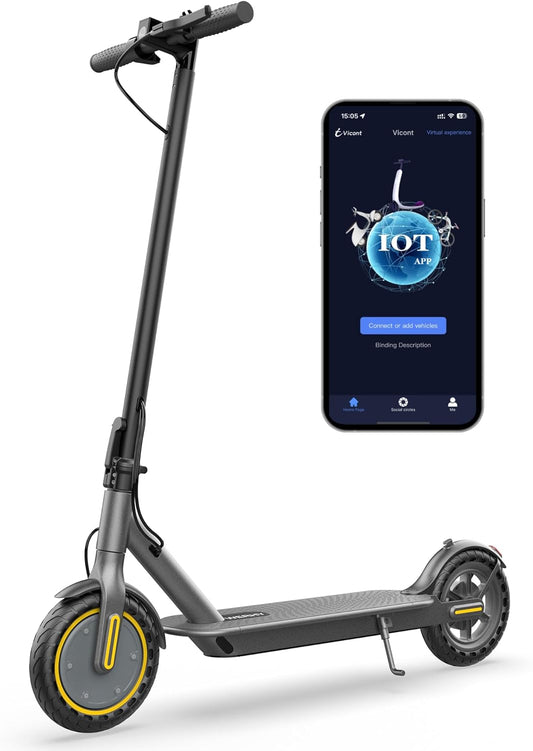 WERHY Electric Scooter, 8.5"/10" Tire, Powerful 350/500W Motor, Top Speed 19/22 MPH, 20-23Miles Max Range, Folding Escooter for Adults & Teens with Smart APP, Digital Display, Cruise Control