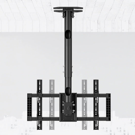 Tiltable TV Ceiling Mount - Rotatable 360° Adjustable Ceiling TV Mount Bracket, for TVs with 99-90 Inches, with 85 Kg TV Stand, Max. 600 X 400 Mm,