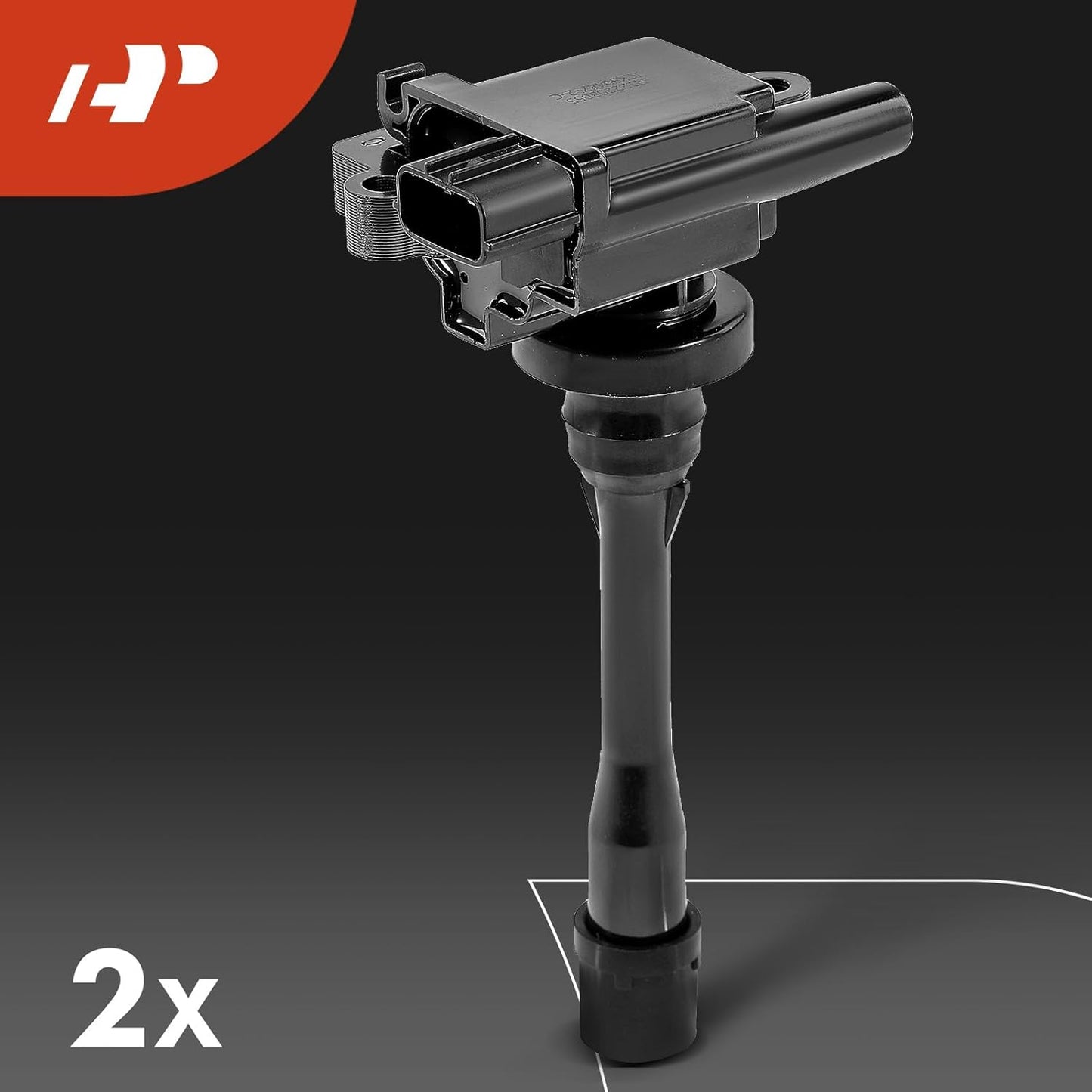 A-Premium 2x Ignition Coil Pack and 4x Iridium Spark Plugs Compatible with Mitsubishi Outlander 2003, Mirage 1997-2002, Lancer 2002-2007, Eclipse 2000-2005, Galant & Chrysler Sebring & Dodge Stratus