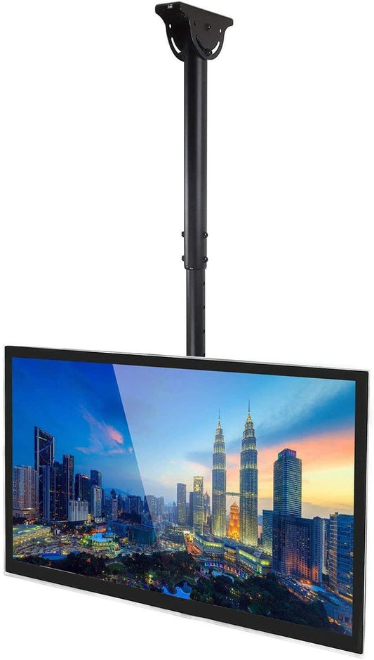 Universal TV Stand Adjustable TV Ceiling Mount Bracket - TV Wall Mount Bracket Fits 32-65 Inch 4K TVs, Adjustable Height Telescoping Tilt and Swivel Flat Sn Display, Black (Size : 100cm- (60cm)