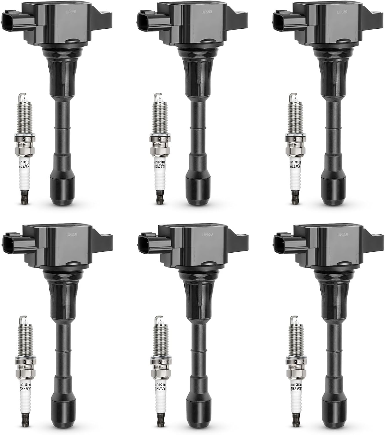 UF550 Ignition Coil & 1406 Double Iridium Spark Plug