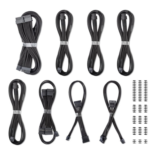 CableMod C-Series Classic ModFlex Sleeved Cable Kit for Corsair Type 5 RMX Shift (Black)