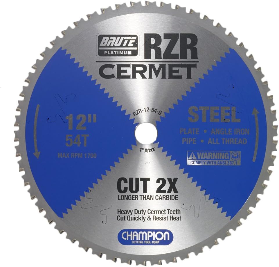 Champion Cutting Tool Corp Circular Saw Blade 114", 110T (RZR-14-110-ST)-Cut Stainless