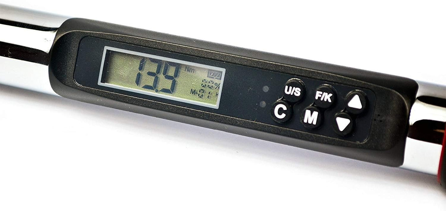 ARM315-3A 3/8 Inch Heavy Duty Angle Digital Torque Wrench with LED Flash Notification - ISO 6001 Standards with Certificate of Calibration