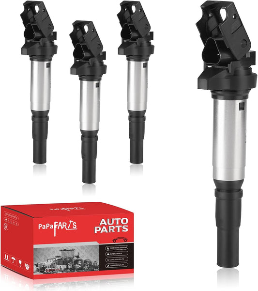 Set of 4 Ignition Coil Pack UF598 Compatible with Mini Cooper 2007-2013 Paceman 2013-2016 Countryman 2011-2016 L4 1.6L