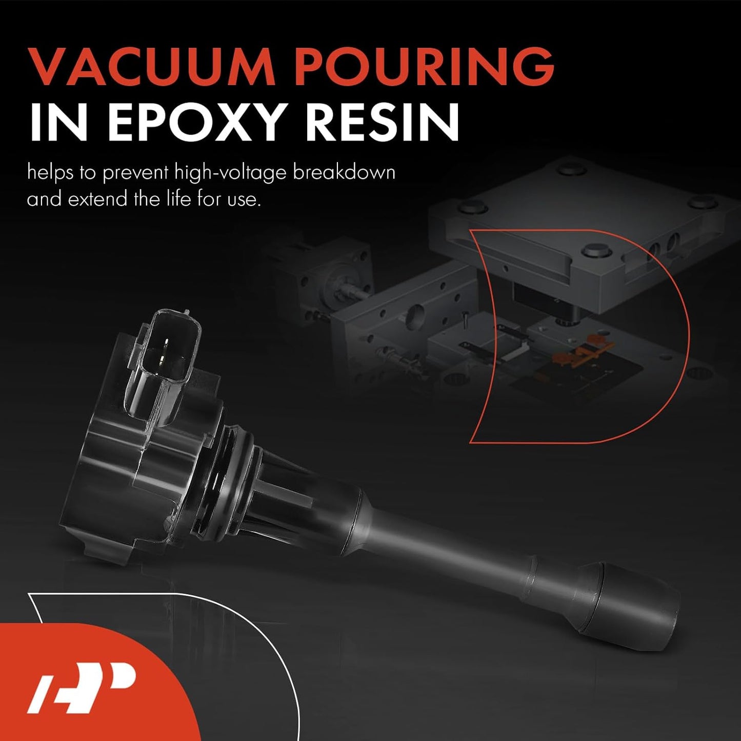 A-Premium Engine Ignition Coil Packs Compatible with Nissan Altima Rogue Sentra Tiida Versa X-Trail FX50 M56 4-PC Set