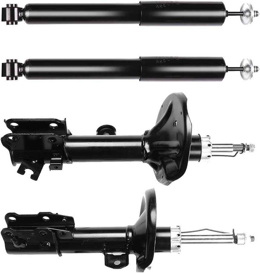 SCITOO Full Set Shocks for Malibu, Shocks Absorbers and Struts Fits 04 05 06 07 08 09 10 11 12 for Chevy Malibu,05 06 07 08 09 10 for Pontiac G6,08 for Saturn Aura Amortiguadores