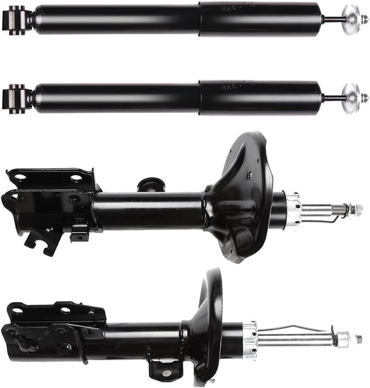 SCITOO Full Set Shocks for Malibu, Shocks Absorbers and Struts Fits 04 05 06 07 08 09 10 11 12 for Chevy Malibu,05 06 07 08 09 10 for Pontiac G6,08 for Saturn Aura Amortiguadores