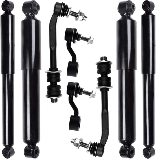 Struts Shock suspension kit for 2007 2008 2009 for Chrysler Aspen 2004 2005 2006 2007 2008 2009 for Dodge for Durango Front shock absorber Rear shock absorber Stabilizer Bar Link 8 Pcs, 911259