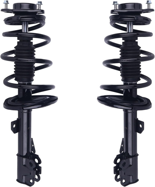 Autoround Front Complete Shock Absorber 172784 172783 Compatible with Toyota Sienna 2011 2012 2013 2014 FWD 3.5L Struts with Coil Spring Assembly