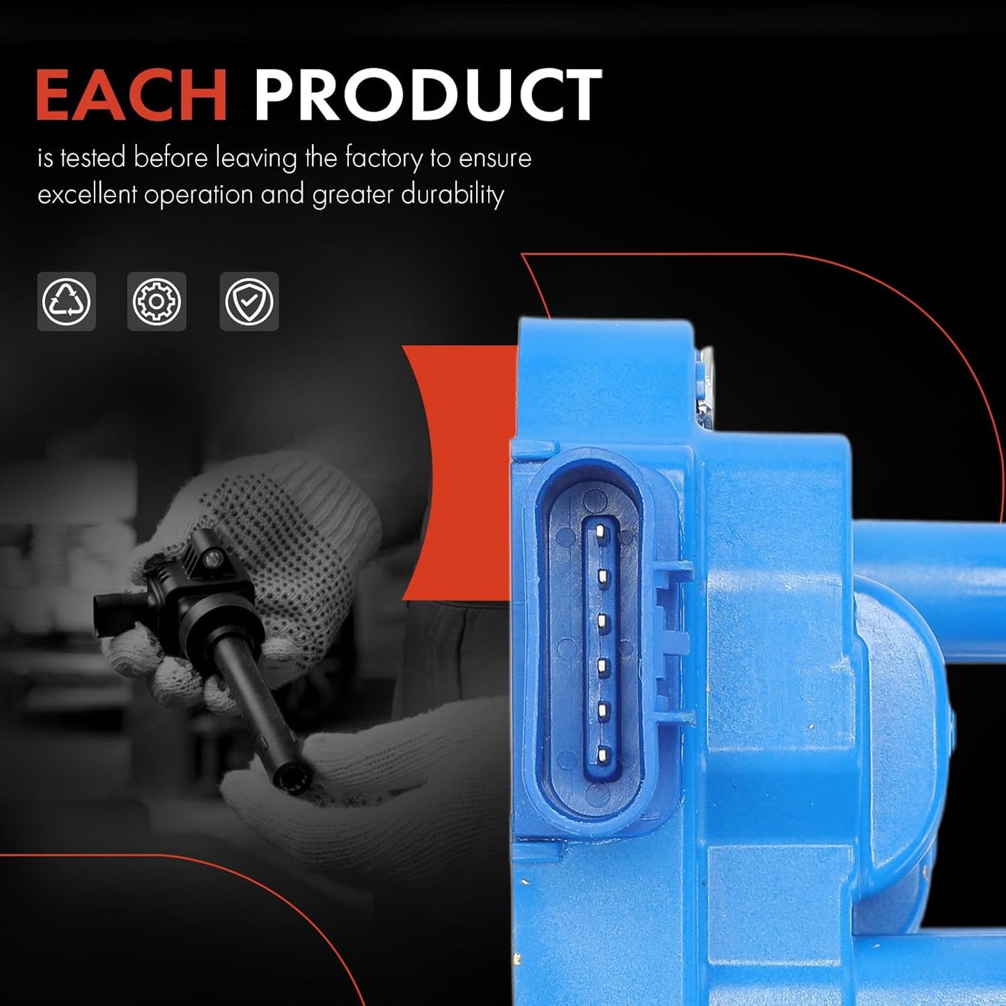 A-Premium (Blue) Engine Ignition Coil Pack Compatible with Chevrolet Silverado 1500, Equinox, Malibu, Impala, Express 1500, Monte Carlo & GMC Sierra 1500 & Buick Lucerne & Saturn Aura & Pontiac G6