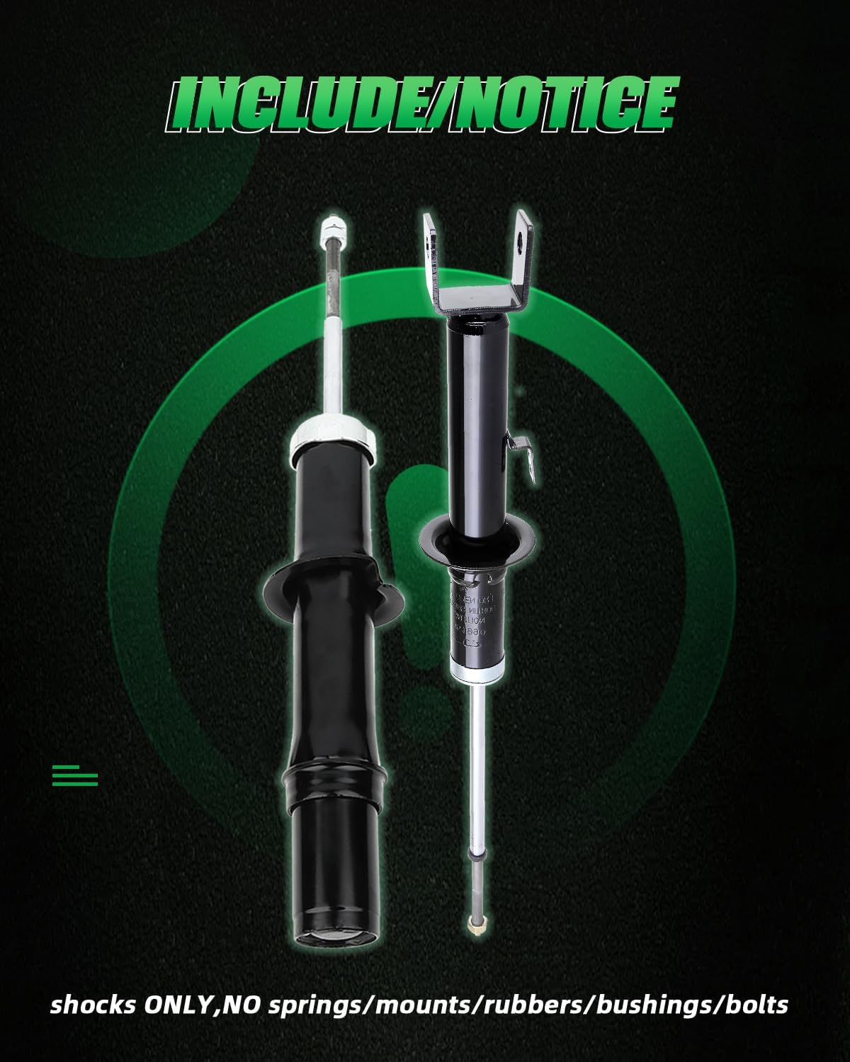 SCITOO Front & Rear (4 Pcs) Shocks for Chrysler, Shocks Absorbers Fits 1999-2000 for Chrysler Cirrus,1999-2000 03-06 for Chrysler Sebring,99-06 for Dodge Stratus 344610 Shocks and Struts Auto Shocks