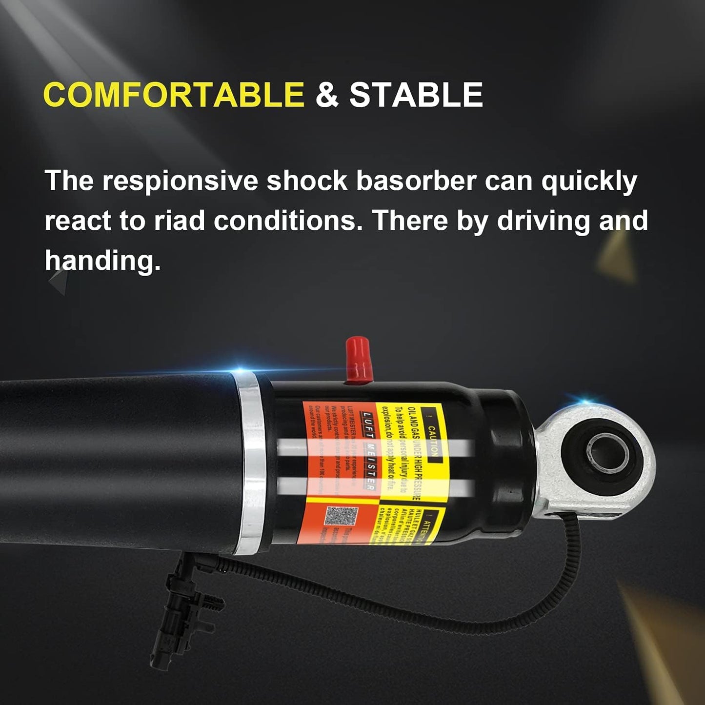 84176631 84176675 4PCS Front & Rear Shocks Struts Assembly Magnetic Ride Control Suspension Compatible with Cadillac Escalade fits for Chevy Tahoe Suburban fits for GMC Yukon XL 2015-2020