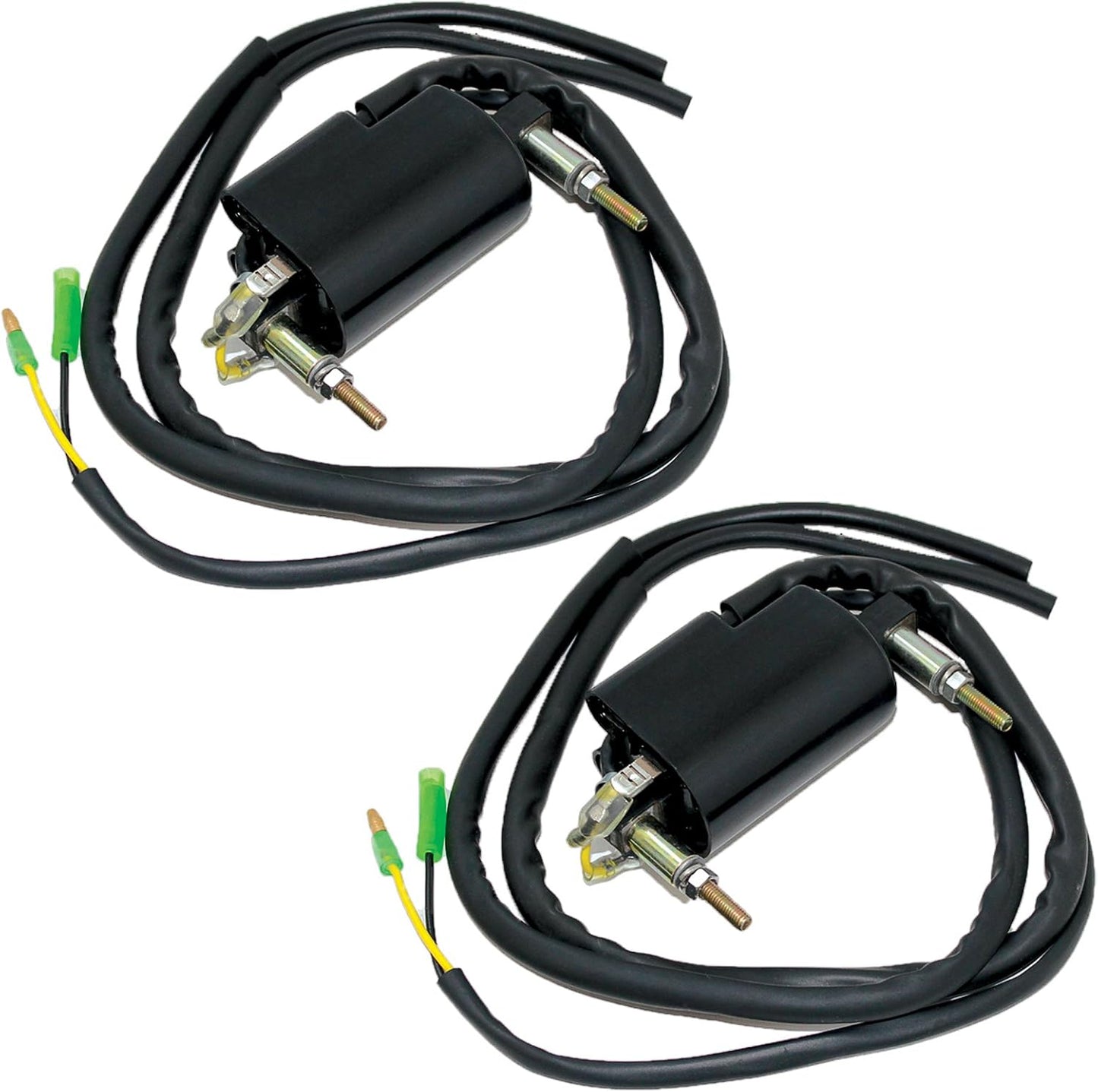 Caltric 2 Sets of Ignition Coil Compatible with Kawasaki 440 Kz440-D Ltd 1980-1983 / Kz750-G Ltd 1980