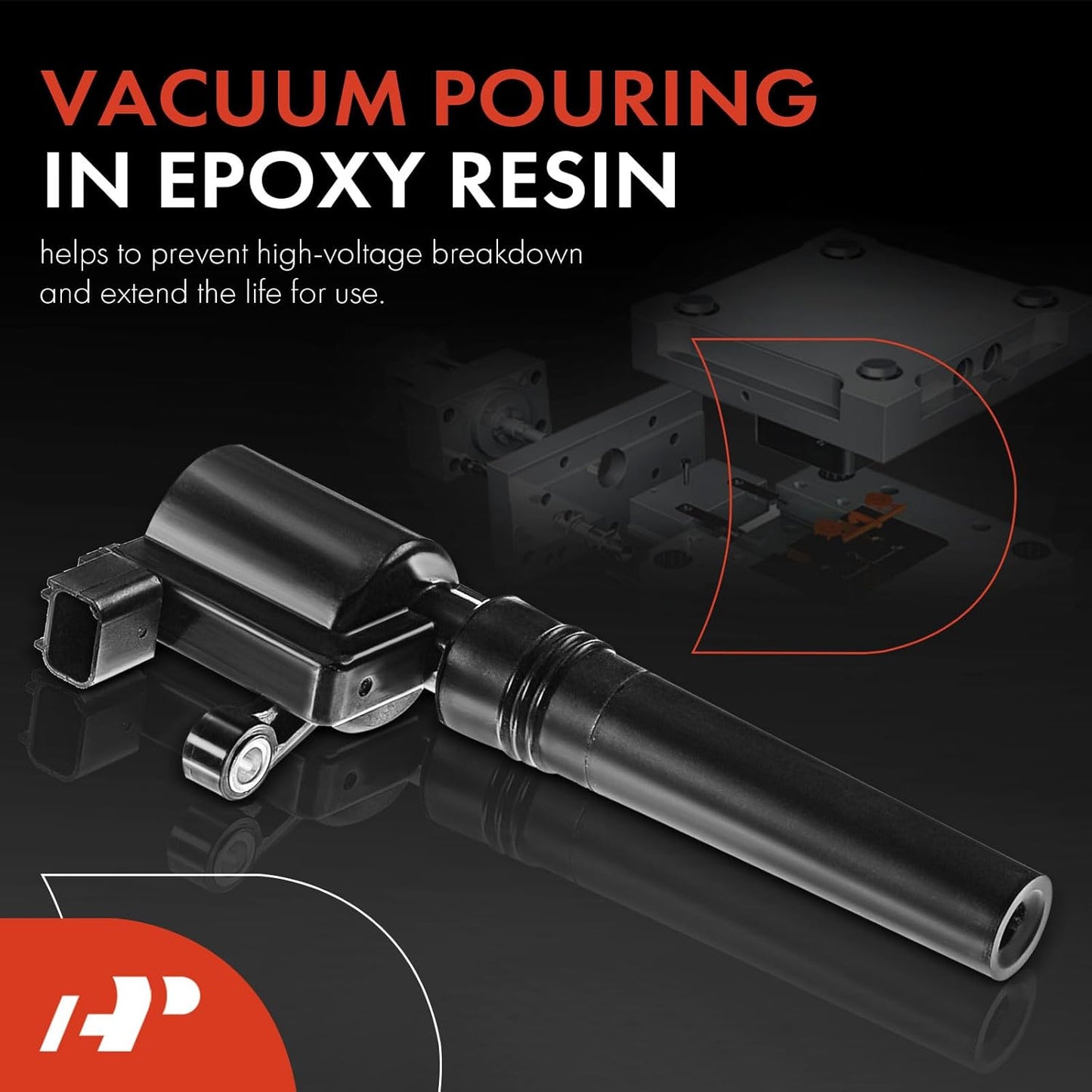 A-Premium Engine Ignition Coil Pack Compatible with Lincoln LS 2000-2006 & Jaguar S-Type 2000-2002 & Ford Thunderbird 2002-2005, 3.9L 4.0L, 8-PC Set