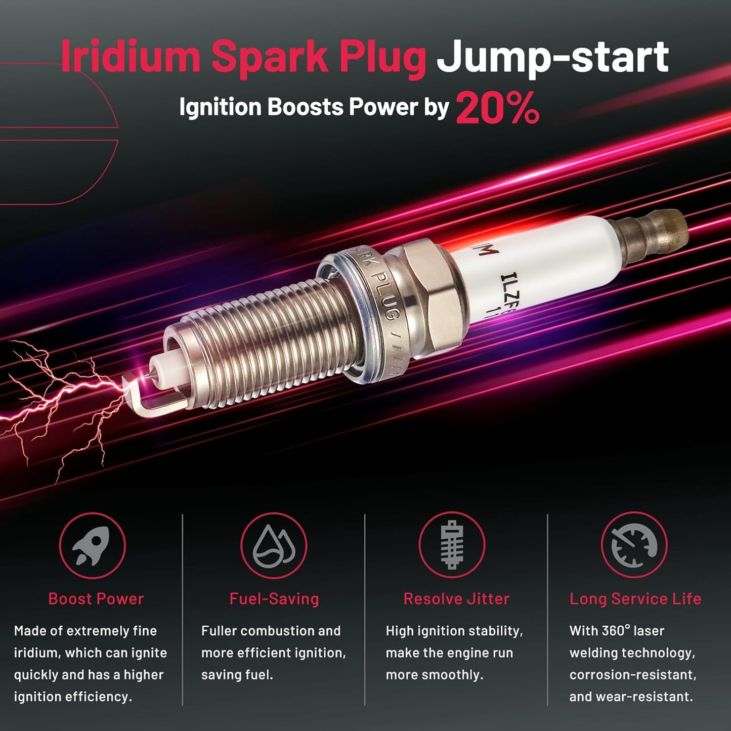 BDFHYK Ignition Coil Pack and Double Iridium Platinum Spark Plugs Compatible with BMW 328i xDrive 528i X3 525i 530i 325i 325xi 330i 330xi X3 Z4 X5 3.0L 2.5L L6 0221504470 12120032137 UF592, Sets of 6