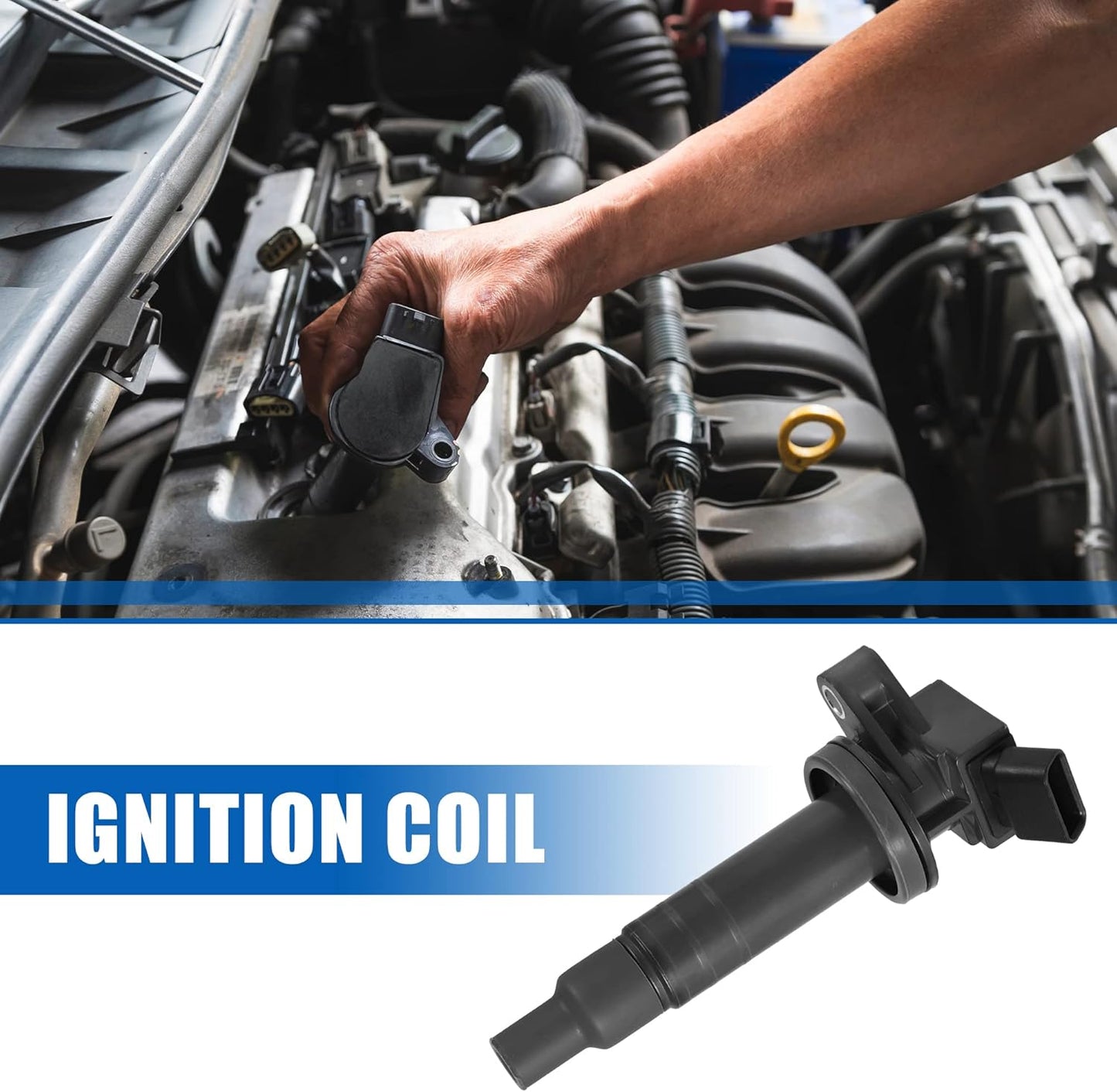 X AUTOHAUX 4pcs Ignition Coils for Toyota Celica 1.8L for Toyota Corolla 1.8L 2000-2008 UF-247 UF-315 C1249