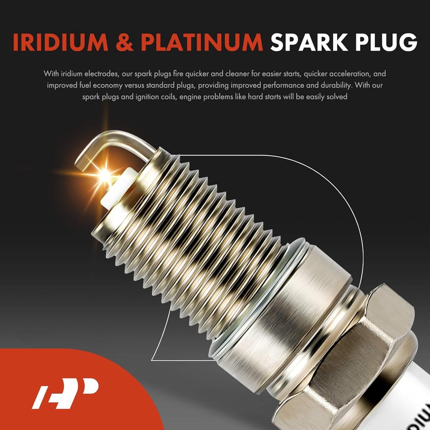 A-Premium 1x Ignition Coil Pack and 4x Iridium & Platinum Spark Plugs Compatible with Toyota 4Runner 1984, Celica 1981-1982, Corona 1981, Pickup 1981-1990, L4 2.4L, Replace #9091902106