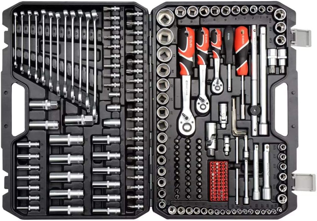 YT-38841 216-Piece Socket Spanner Set – 1/4 Inch, 3/8 Inch and 1/2 Inch