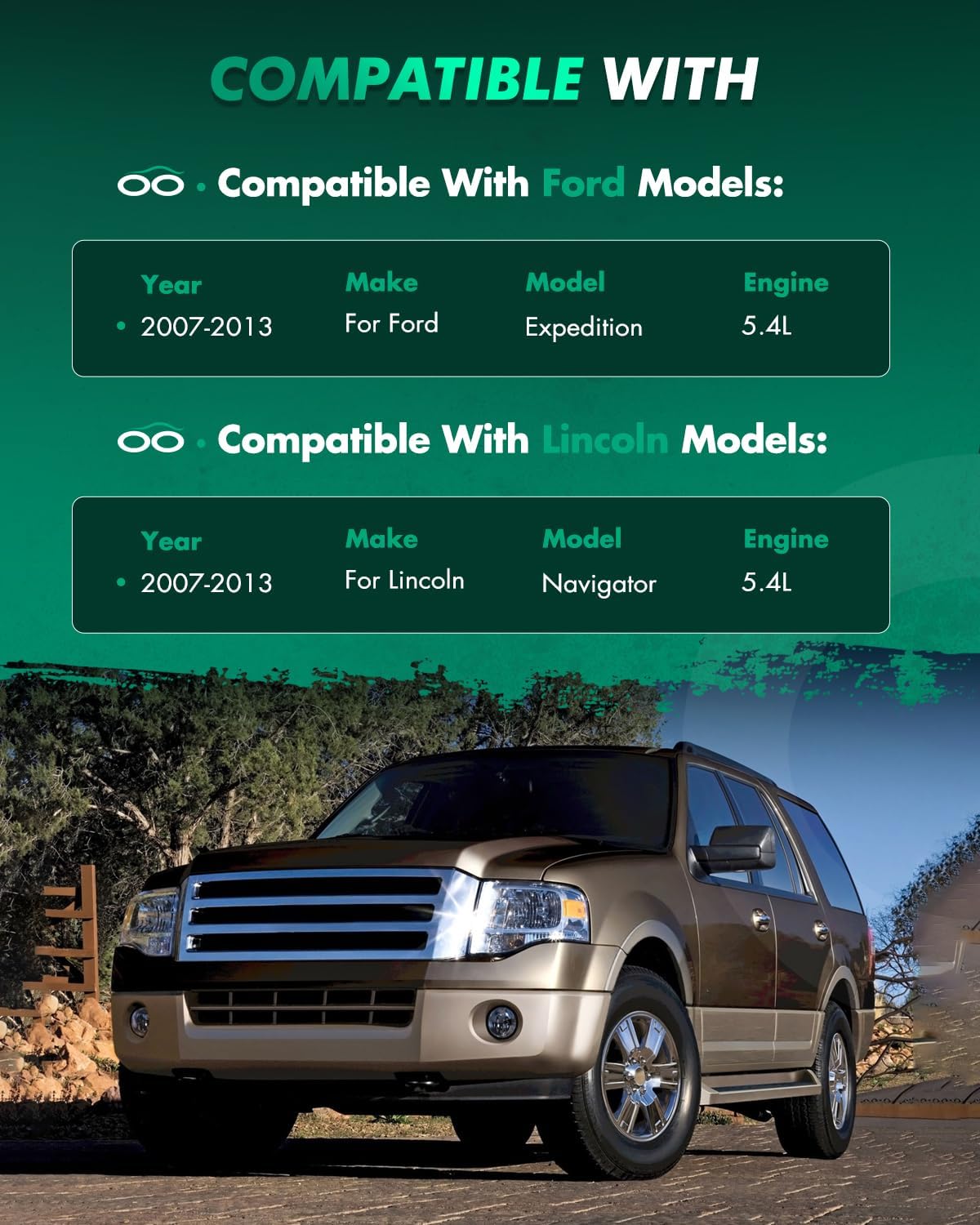 SCITOO Front Rear Complete Struts Assembly Shocks Absorbers for Ford Expedition 2007-2013,for Lincoln Navigator 2007-2013 Automotive Replacement Struts 171138 171139-4PCS