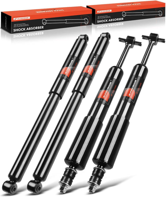 A-Premium Front and Rear Shock Absorbers Struts Compatible with Ford Ranger 1998-2011 & Mazda B3000 1998-2007, B4000 1998-2009 - [4WD or RWD with Torsion Bar Front Suspension]