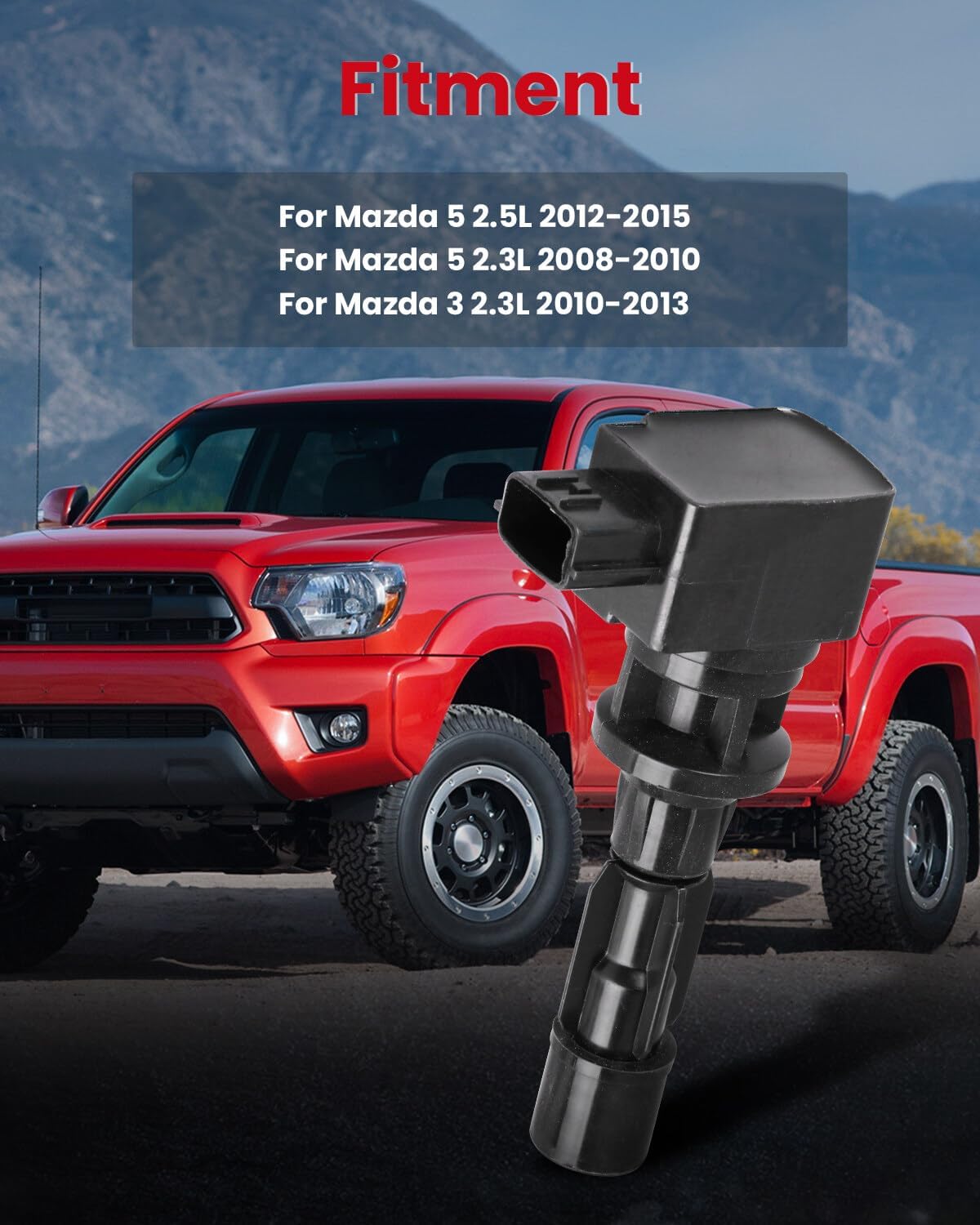 cciyu Pack of 4 Ignition Coils for Mazda 3 for Mazda 5 2008 2009 2010 2011 2012 2013 2014 2015 Fits for UF604 C1685 UF-604