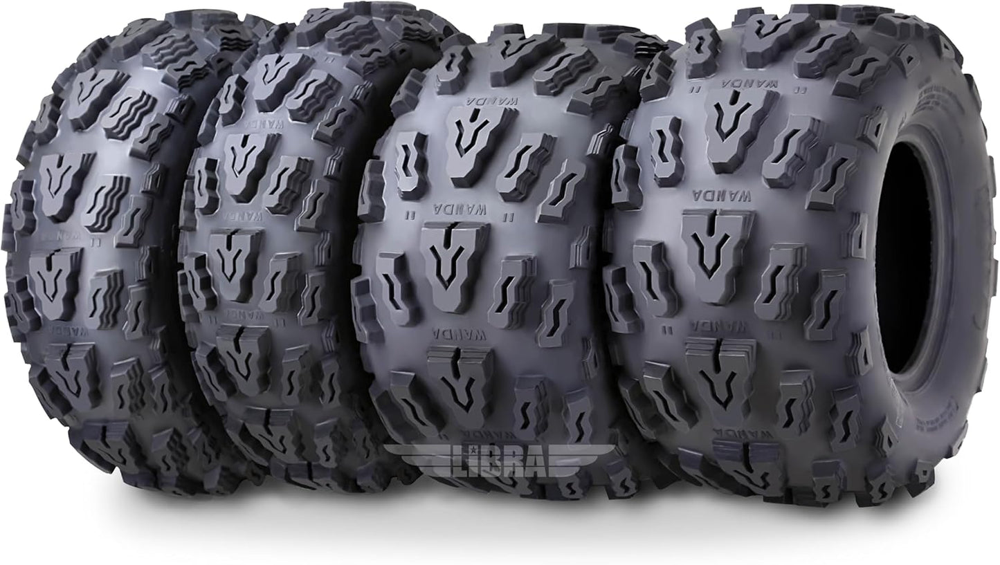 WANDA 21x7-10 & 20x10-9 Sport ATV Tire Set for Polaris Phoenix 200 Predator 500